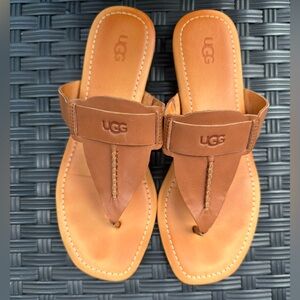 UGG Tan Leather Sandal size 9.5